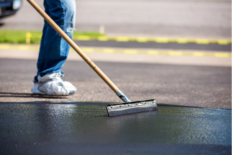 Sealing pavement